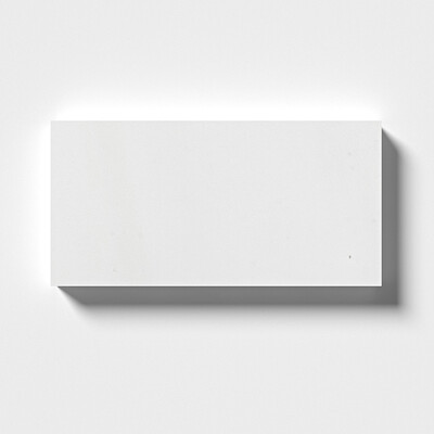 Aspen White Honed Marble Tile 2 3/4×5 1/2 Image