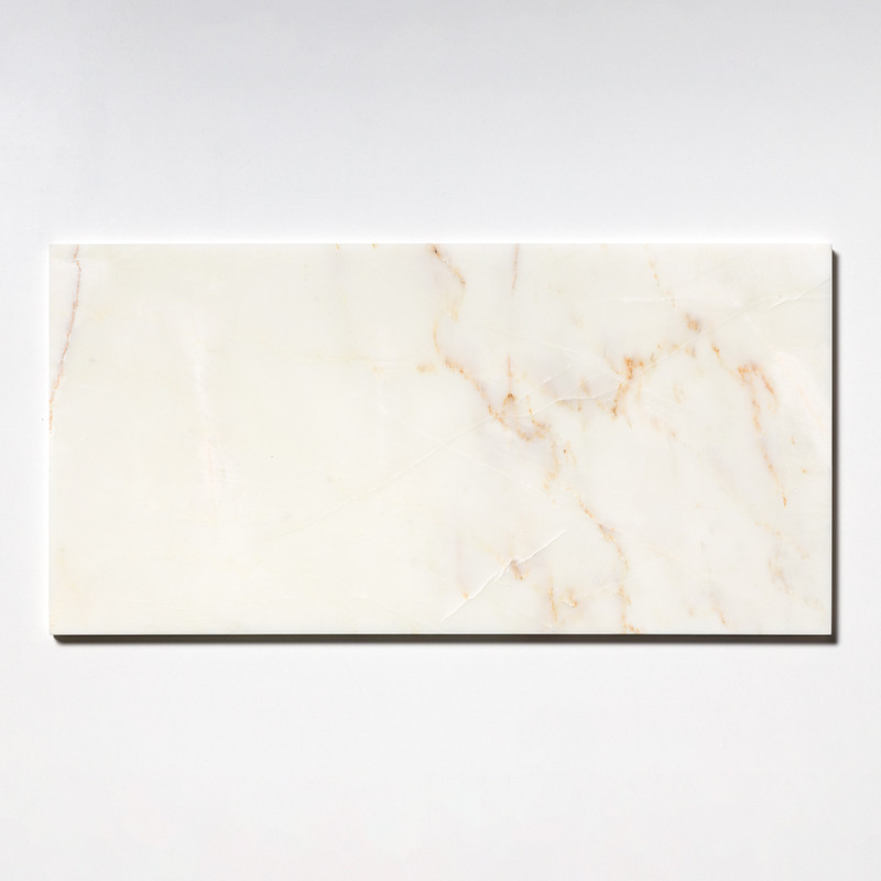 Calacatta Amber Polished Marble Tile 12x24