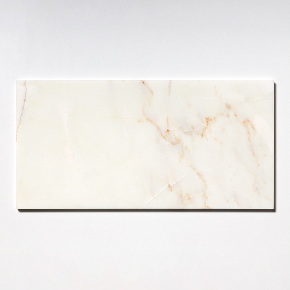 Calacatta Amber Honed Marble Tile 12x24