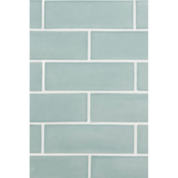 Witty Green Glossy Ceramic Tile 3×9 Image