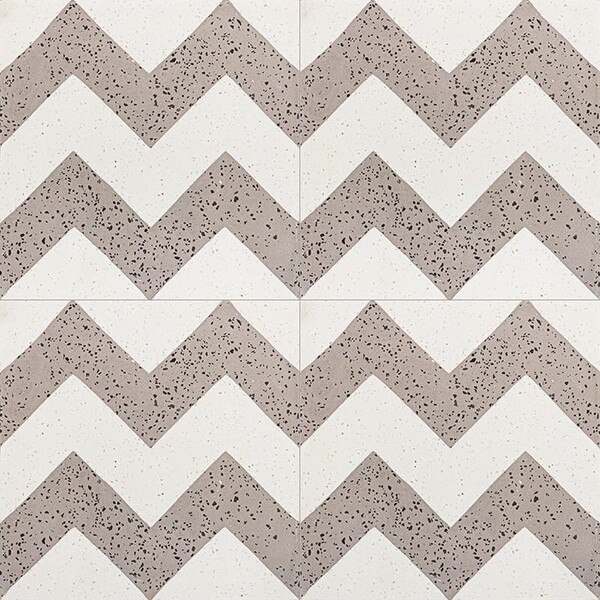 Brown, Beige Polished Allegro Cement Tile 8×8 Image
