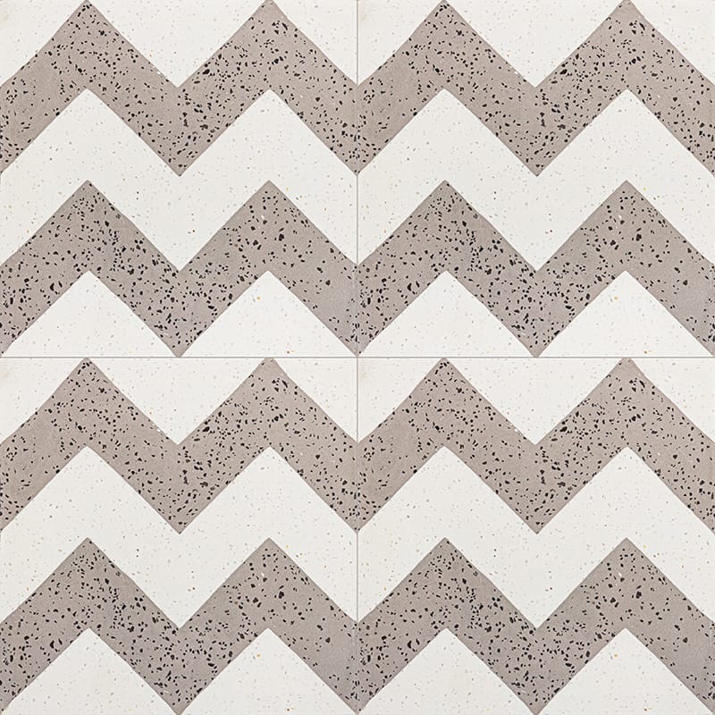 Brown, Beige Polished Allegro Cement Tile 8x8