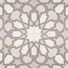 Brown, Light Brown, Beige, Gray Polished Arietta Cement Tile 8×8 Image