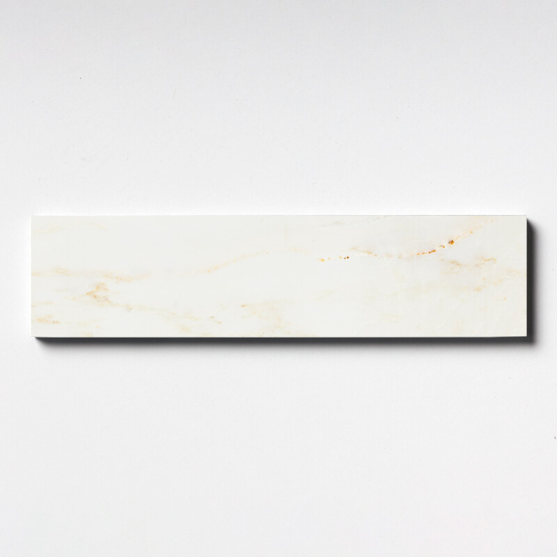 Calacatta Amber Honed Subway Marble Tile 3×12 Image