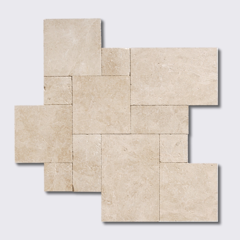 Cappuccino Textura Seal Arietta Marble Pavers Versailles Pattern (TL18991)