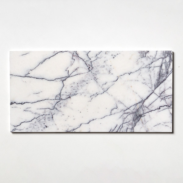 Immagine di piastrelle in marmo levigato lilla 12×24