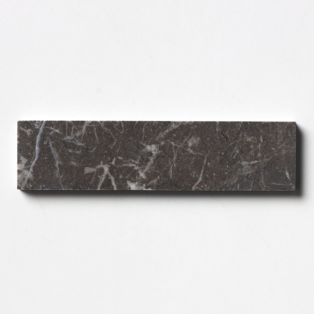 Iris Black Honed Subway Marble Tile 2x8