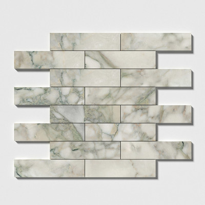 Calacatta Green Honed Marble Tile 3x12