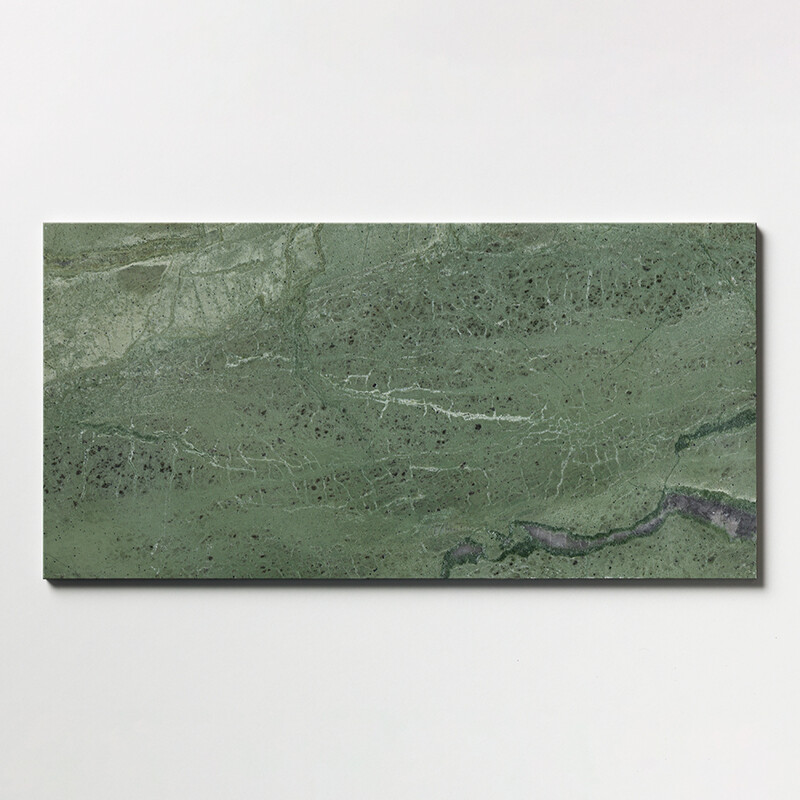 Verde Tia Polished Marble Tile 12x24