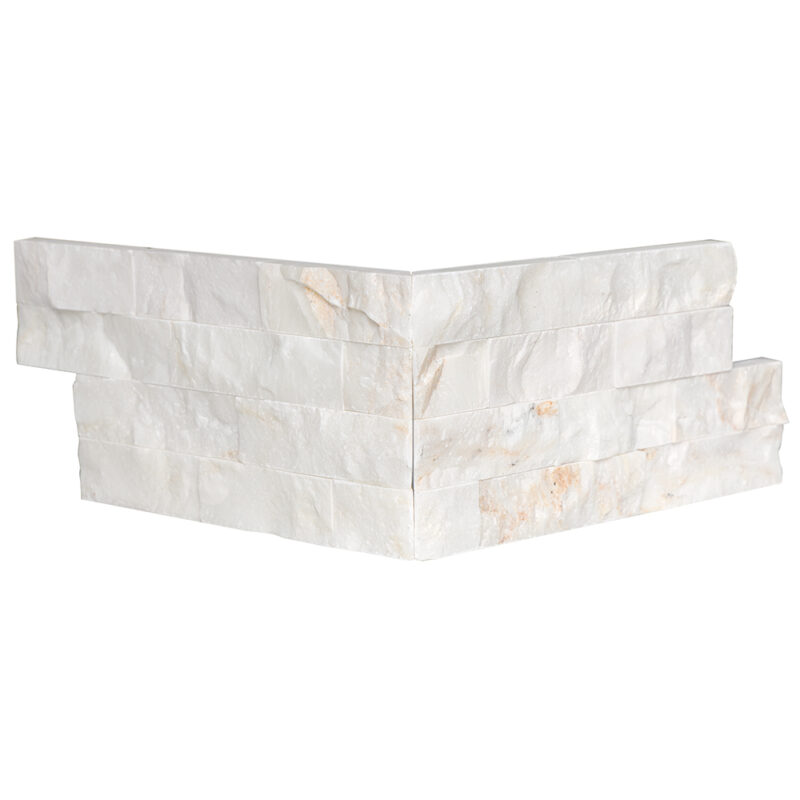 Calacatta Amber Wall Decos Corner Marble Accent Tiles 6x12