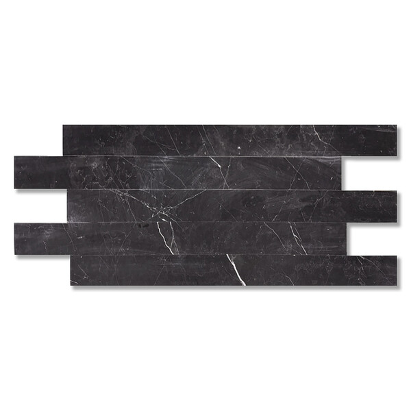 Black Honed Marble Tile 4×48 Image