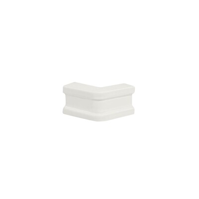 White Matte Bar Corner Ceramic Moldings 1x1