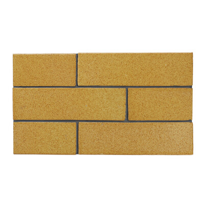 Pico Gold Semi Gloss Thin Brick Tile 2 1/8x7 1/2