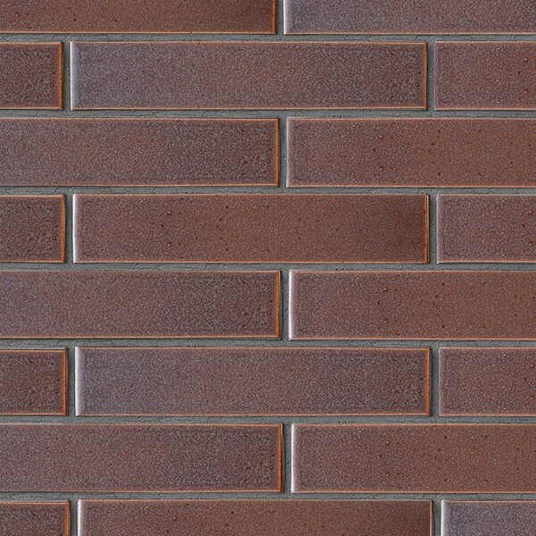 Negro Rosa Leather Thin Brick Tile 2 1/4x11 5/8