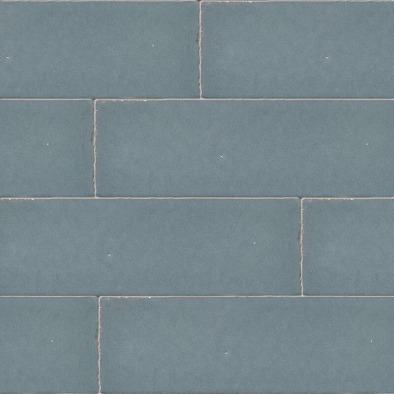 Peggy Blue Plain Ceramic Tile 2 1/4×7 3/8 Image