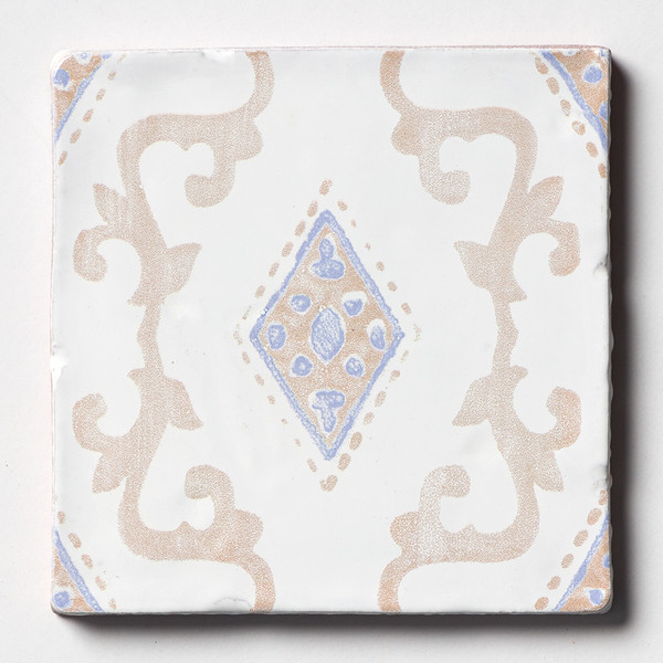 Vintage Linen India Glossy Terracotta Tile 6×6 Image