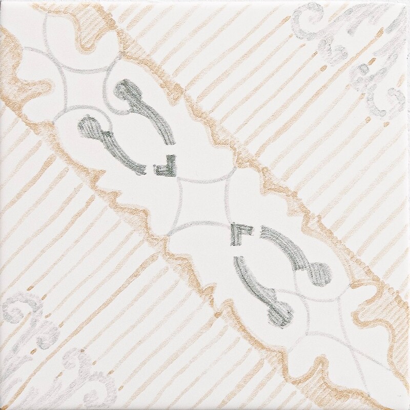Tropani Bianco Glossy Ceramic Tiles 6x6