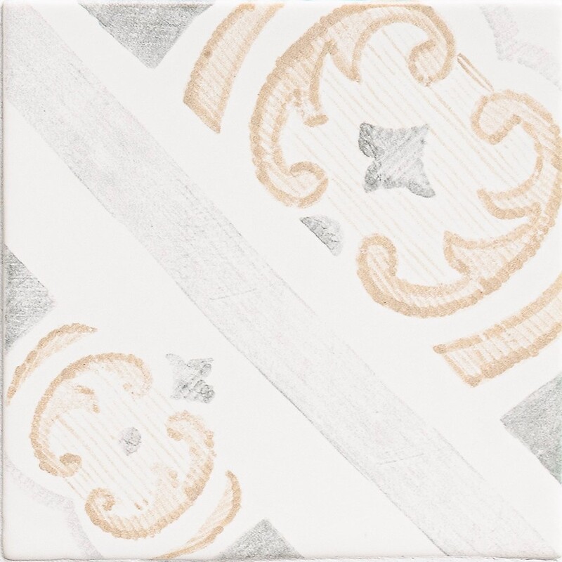 Catania Bianco Glossy Ceramic Tiles 6x6