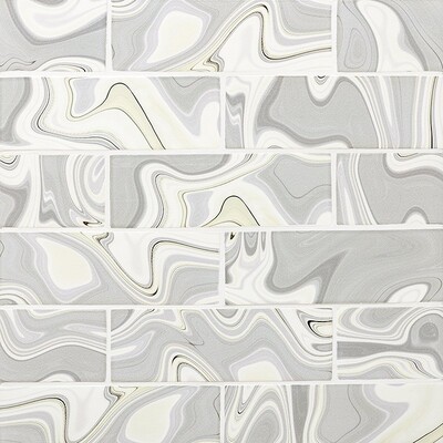 Saturn Glossy Subway Ceramic Tile 3x9