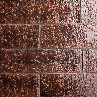 Brown Stone Glossy Subway Thin Brick Tile 2 9/16x8 7/16