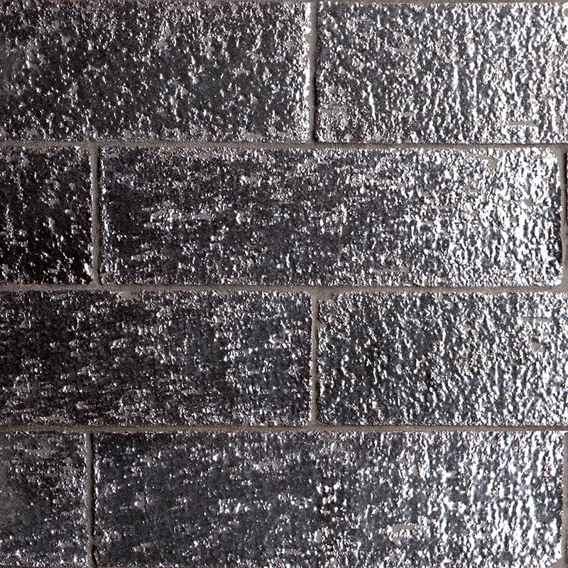 Gallery Platinum Glossy Subway Thin Brick Tile 2 9/16x8 7/16