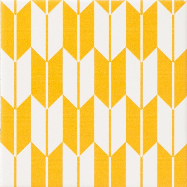 Orenji Matte Yagasuri Ceramic Tile 6x6