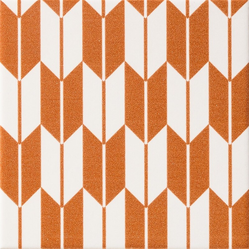 Aka Matte Yagasuri Ceramic Tile 6x6