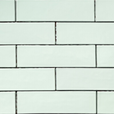 Mint Glossy Subway Thin Brick Tile 2 1/4x7 7/8