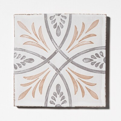 Willow Whirl Matte Terracotta Tile 6×6 Image