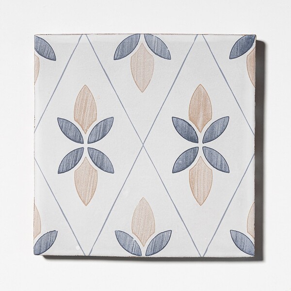 Jaunty Leaves Matte Ceramic Tile 6x6