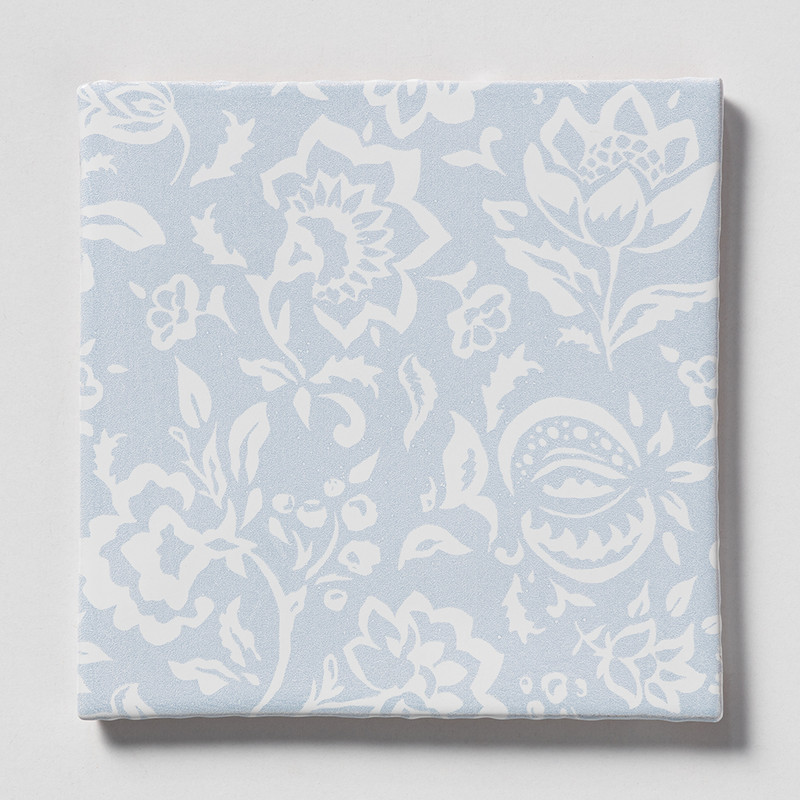 Angel Falls, Royal White Glossy Rokeby Road Ceramic Tile 6×6 Image