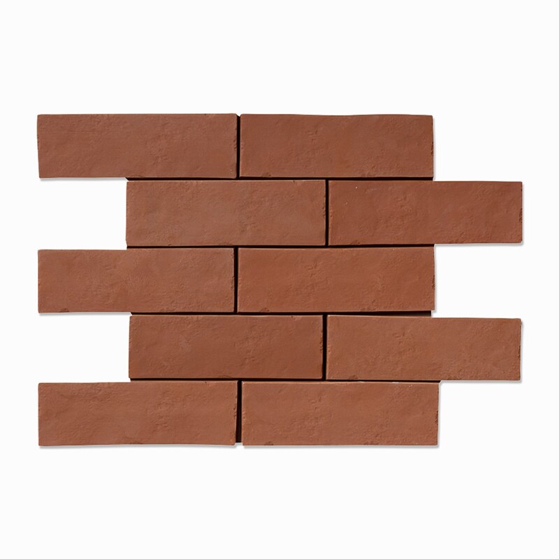 Hand Made Natural Terracotta Tile 2x8