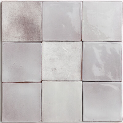 Perla Glossy Glazed Terracotta Tile 4x4