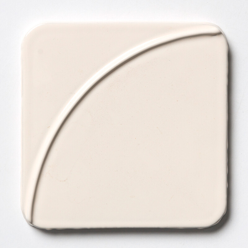 Ivory Glossy Mandala Ceramic Tiles 6x6