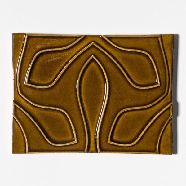 Creamy Leather Glossy Tioma Ceramic Accent Tiles 6×8 Image