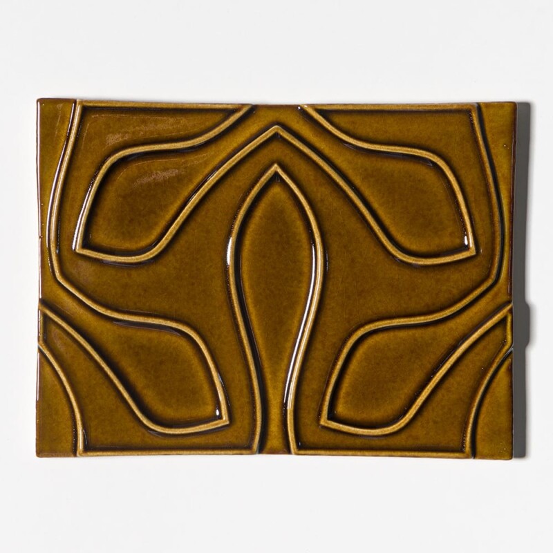 Creamy Leather Glossy Tioma Ceramic Accent Tiles 6x8