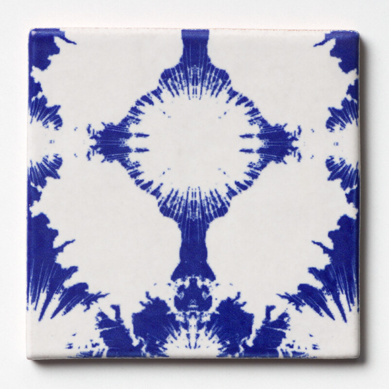 Cadet Matte Watercolor Glazed Terracotta Tile 6×6 Image