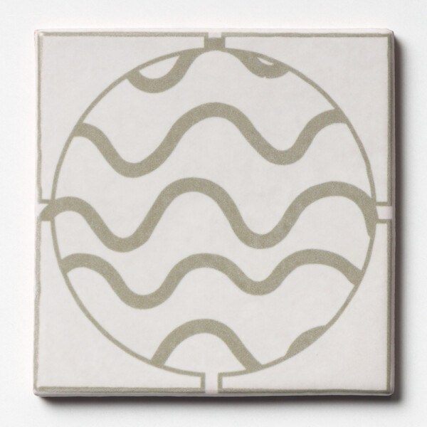 Biscuit Matte Porthole Glazed Terracotta Tile 6×6 Image