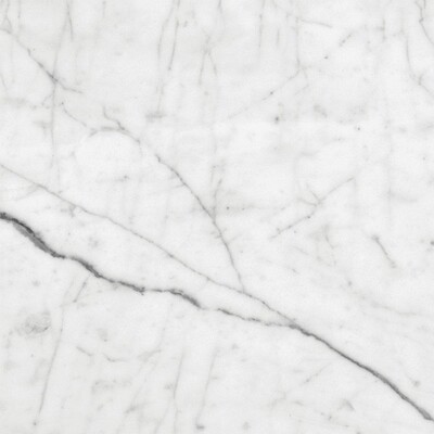 White Carrara Honed Marble Tile 12x12