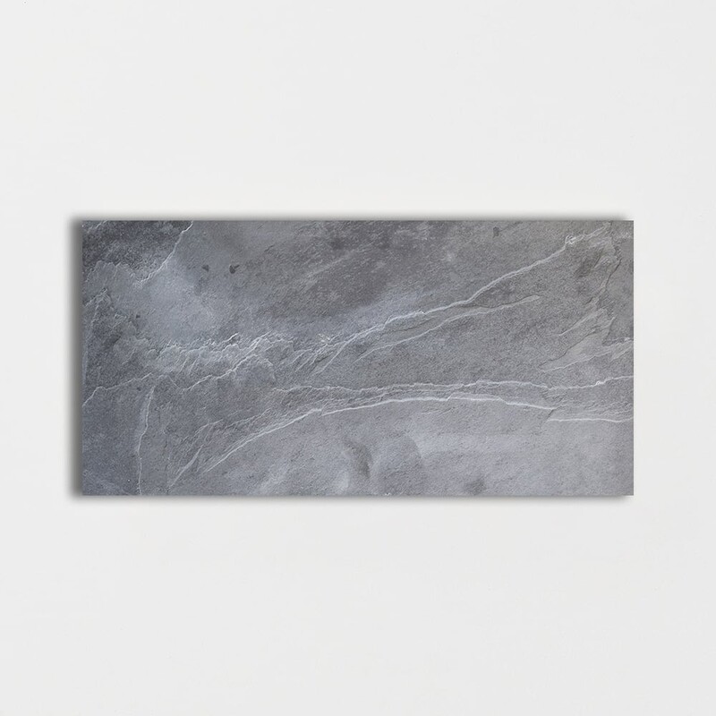 Ember Ash Natural Cleft Slate Tile 12x24