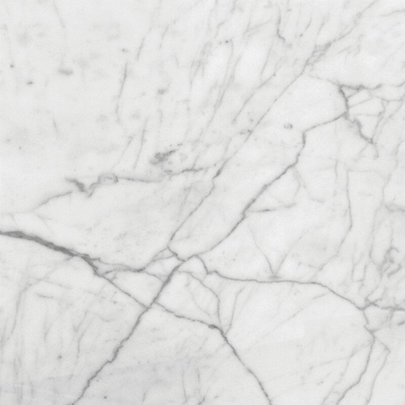 White Carrara Honed Marble Tile 18x18