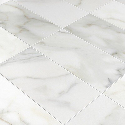 Calacatta Gold Honed Marble Tile 12x24