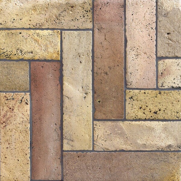 Reclaimed Natural Parquet Terracotta Tile 3×12 Image