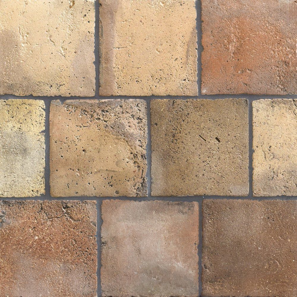 Reclaimed Natural Square Terracotta Tile 6x6