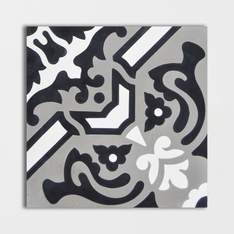 Dhalia Honed Cement Tiles 8x8