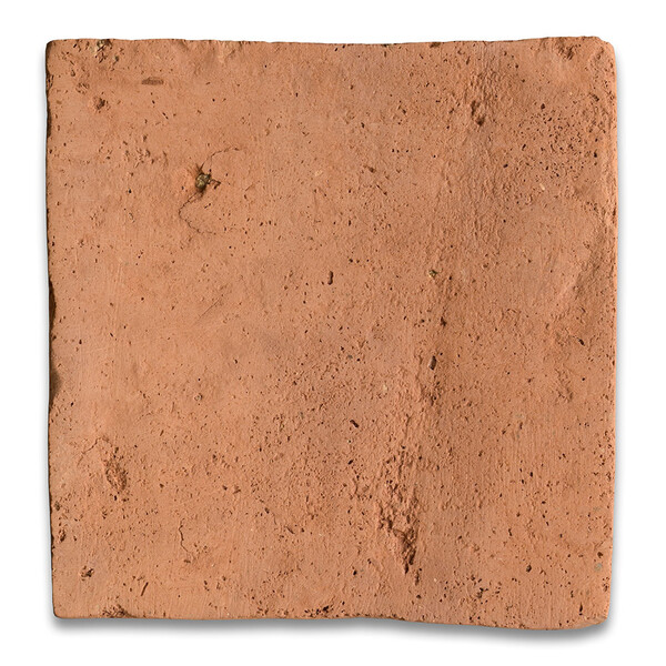 Cotto Med Natural square terracotta tile in handmade rustic clay finish by Country Floors