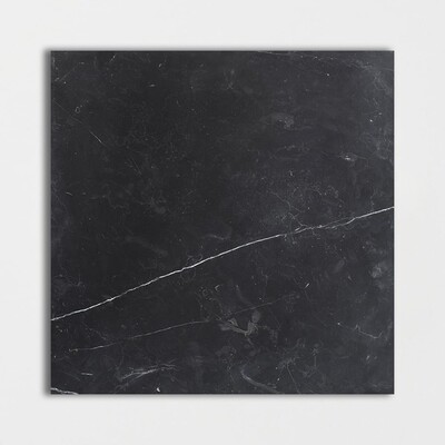 Black Honed Marble Tile 18x18