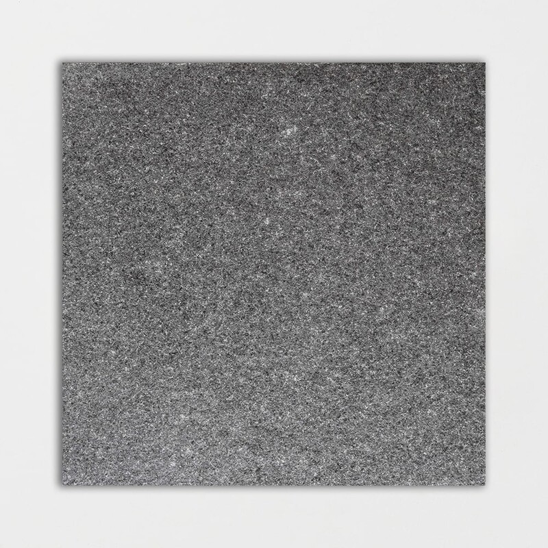Absolute Black Extra Flamed Granite Tile 12x12