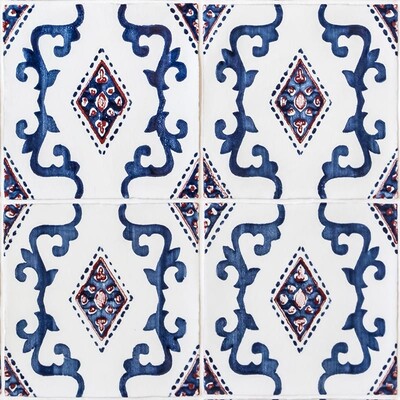 India Crackled Ceramic Tile 8×8 Image