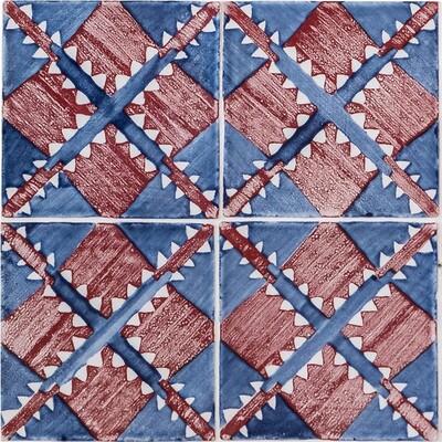 Manta Crackled Ceramic Tile 8×8 Image
